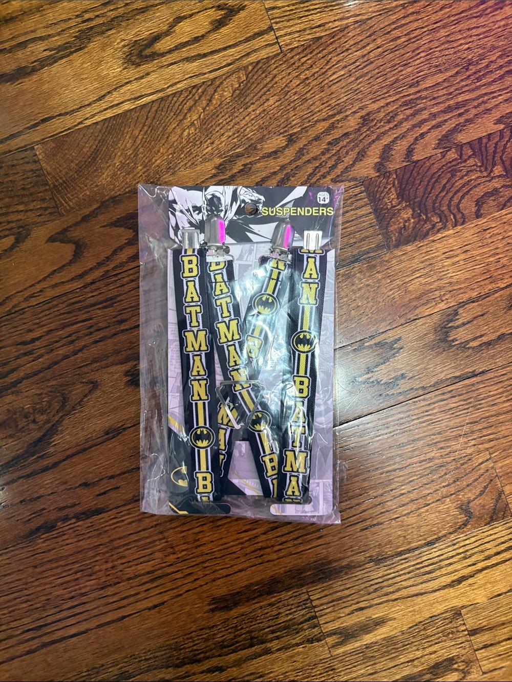 Batman Black and Yellow Kids Graphic Suspenders